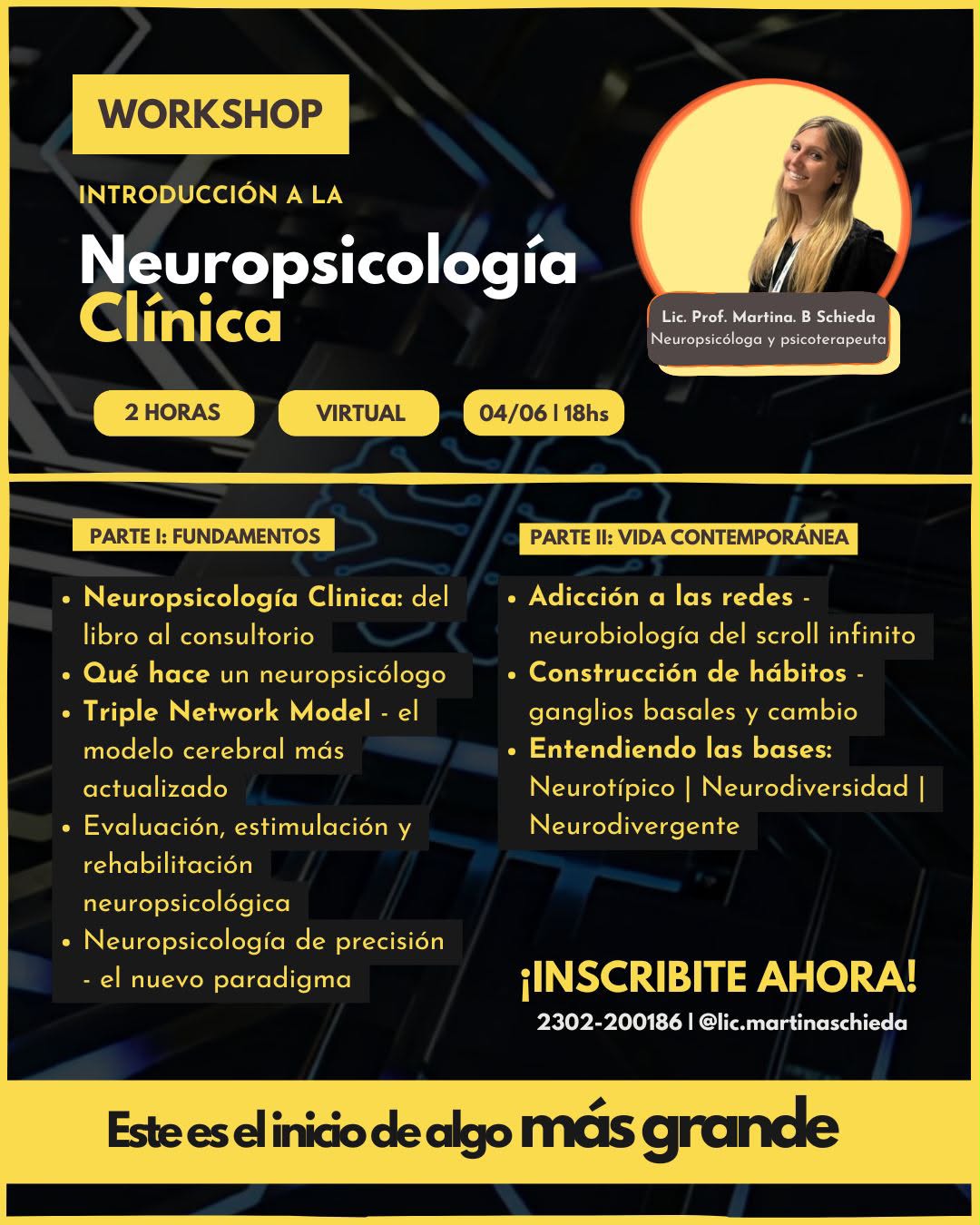 Workshop Introducción a la Neuropsicología Clínica